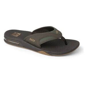 Reef Men's Flip Flop Sandals Size 16 Black Brown Green Synthetic Logo